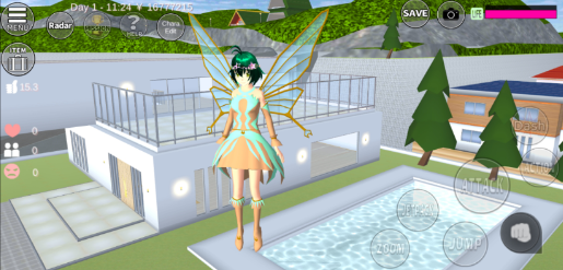 樱花校园模拟器更新了天使服装